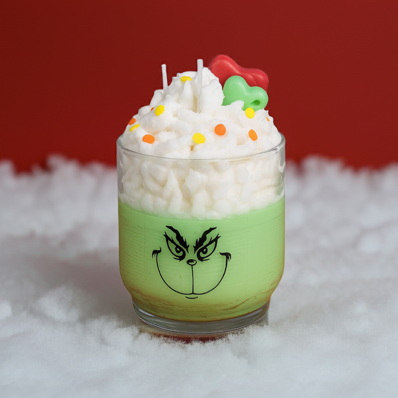 Vela Grinch in Love 300g - Aroma Natalino