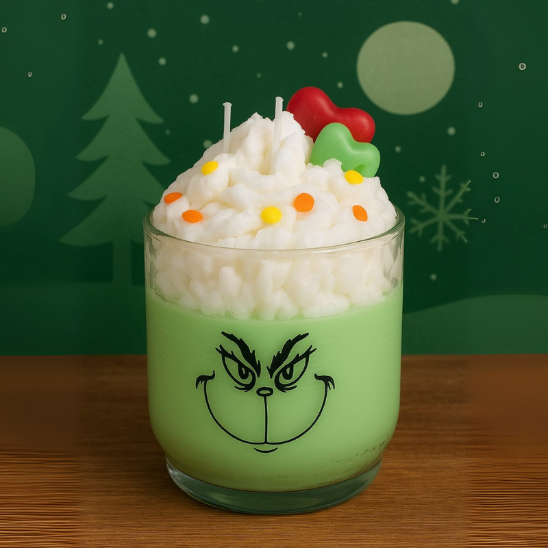 Vela Grinch in Love 300g - Aroma Natalino